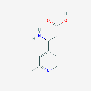 (3R)-3-Amino-3-(2-methylpyridin-4-YL)propanoic acid