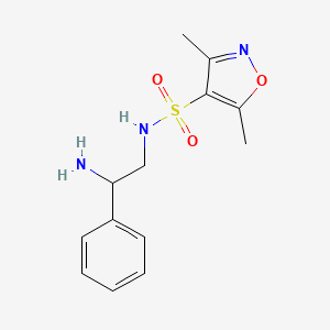 N-(2-amino-2-phenylethyl)-3,5-dimethyl-1,2-oxazole-4-sulfonamide