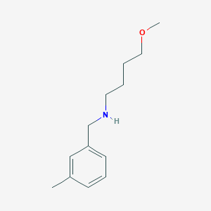 molecular formula C13H21NO B13275446 (4-Methoxybutyl)[(3-methylphenyl)methyl]amine 