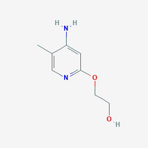 2-[(4-Amino-5-methylpyridin-2-yl)oxy]ethan-1-ol