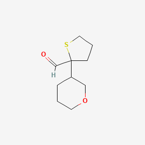 2-(Oxan-3-yl)thiolane-2-carbaldehyde