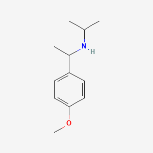 molecular formula C12H19NO B13275571 [1-(4-Methoxyphenyl)ethyl](propan-2-yl)amine 