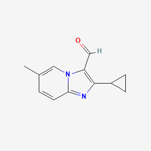 2-Cyclopropyl-6-methylimidazo[1,2-A]pyridine-3-carbaldehyde