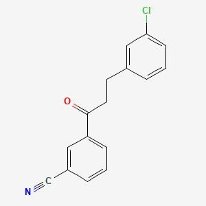 3-(3-Chlorophenyl)-3'-cyanopropiophenone