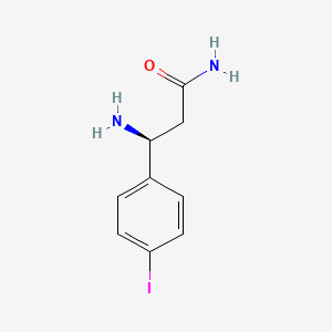 (3S)-3-Amino-3-(4-iodophenyl)propanamide