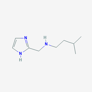 molecular formula C9H17N3 B13275700 (1H-Imidazol-2-ylmethyl)(3-methylbutyl)amine 