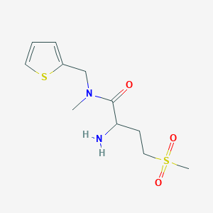 2-Amino-4-methanesulfonyl-N-methyl-N-(thiophen-2-ylmethyl)butanamide