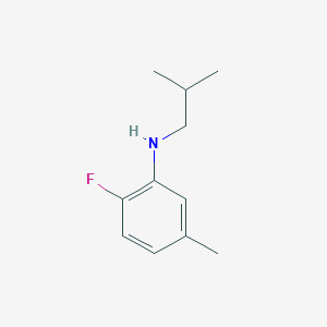 2-fluoro-5-methyl-N-(2-methylpropyl)aniline