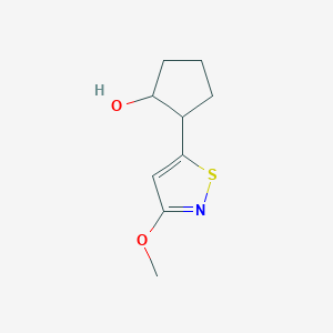 2-(3-Methoxy-1,2-thiazol-5-yl)cyclopentan-1-ol