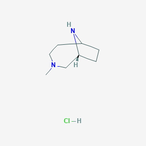 (1R)-3-Methyl-3,9-diazabicyclo[4.2.1]nonane hydrochloride