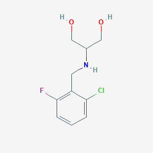 2-{[(2-Chloro-6-fluorophenyl)methyl]amino}propane-1,3-diol