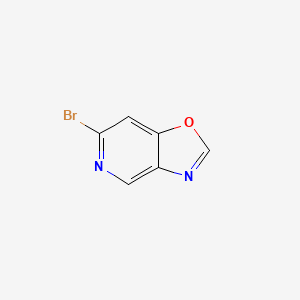 molecular formula C6H3BrN2O B13275745 6-Bromo-[1,3]oxazolo[4,5-c]pyridine 