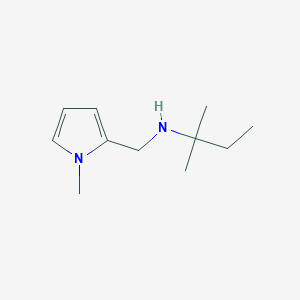 molecular formula C11H20N2 B13275753 [(1-Methyl-1H-pyrrol-2-yl)methyl](2-methylbutan-2-yl)amine 