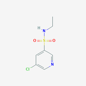 molecular formula C7H9ClN2O2S B13275776 5-Chloro-N-ethylpyridine-3-sulfonamide 