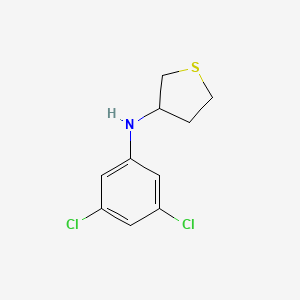 molecular formula C10H11Cl2NS B13275906 N-(3,5-dichlorophenyl)thiolan-3-amine 