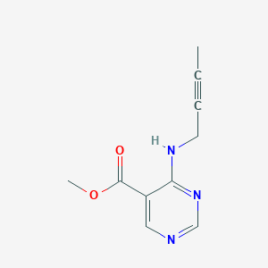 Methyl 4-[(but-2-yn-1-yl)amino]pyrimidine-5-carboxylate