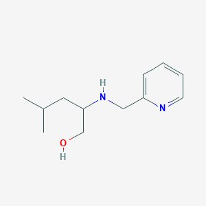 4-Methyl-2-{[(pyridin-2-yl)methyl]amino}pentan-1-ol