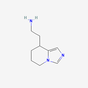 2-{5H,6H,7H,8H-imidazo[1,5-a]pyridin-8-yl}ethan-1-amine