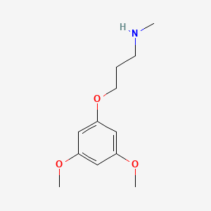 molecular formula C12H19NO3 B13275955 [3-(3,5-Dimethoxyphenoxy)propyl](methyl)amine 