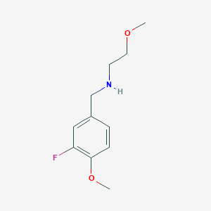 [(3-Fluoro-4-methoxyphenyl)methyl](2-methoxyethyl)amine