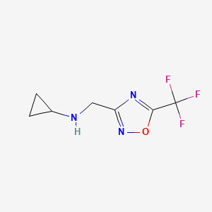 N-((5-(Trifluoromethyl)-1,2,4-oxadiazol-3-yl)methyl)cyclopropanamine