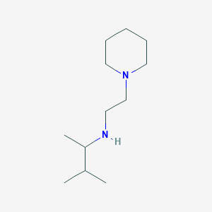 molecular formula C12H26N2 B13276008 (3-Methylbutan-2-yl)[2-(piperidin-1-yl)ethyl]amine 