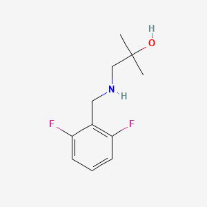 1-{[(2,6-Difluorophenyl)methyl]amino}-2-methylpropan-2-ol