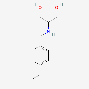 2-{[(4-Ethylphenyl)methyl]amino}propane-1,3-diol