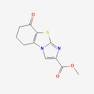 molecular formula C11H10N2O3S B13276122 Methyl 9-oxo-7-thia-2,5-diazatricyclo[6.4.0.0,2,6]dodeca-1(8),3,5-triene-4-carboxylate 