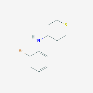 molecular formula C11H14BrNS B13276141 N-(2-bromophenyl)thian-4-amine 