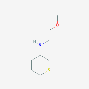 molecular formula C8H17NOS B13276166 N-(2-methoxyethyl)thian-3-amine 