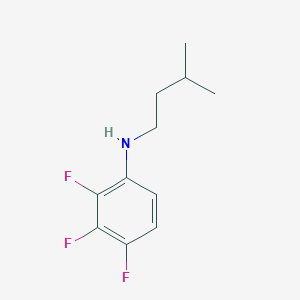 molecular formula C11H14F3N B13276178 2,3,4-trifluoro-N-(3-methylbutyl)aniline 