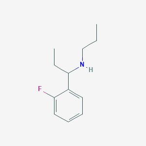 molecular formula C12H18FN B13276220 [1-(2-Fluorophenyl)propyl](propyl)amine 