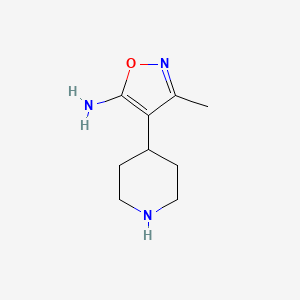 3-Methyl-4-(piperidin-4-YL)-1,2-oxazol-5-amine