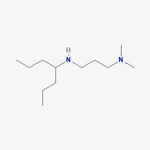 molecular formula C12H28N2 B13276354 [3-(Dimethylamino)propyl](heptan-4-YL)amine 