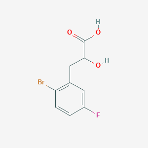 3-(2-Bromo-5-fluorophenyl)-2-hydroxypropanoic acid