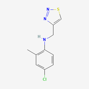 4-Chloro-2-methyl-N-(1,2,3-thiadiazol-4-ylmethyl)aniline