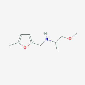 molecular formula C10H17NO2 B13276440 (1-Methoxypropan-2-YL)[(5-methylfuran-2-YL)methyl]amine CAS No. 1019480-20-6