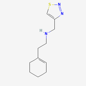 [2-(Cyclohex-1-en-1-yl)ethyl](1,2,3-thiadiazol-4-ylmethyl)amine