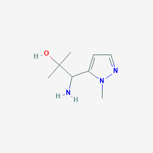 1-Amino-2-methyl-1-(1-methyl-1H-pyrazol-5-yl)propan-2-ol