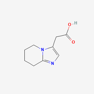 2-{5H,6H,7H,8H-imidazo[1,2-a]pyridin-3-yl}acetic acid