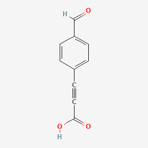 3-(4-Formylphenyl)prop-2-ynoic acid