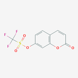molecular formula C10H5F3O5S B132765 2-氧代-2H-色烯-7-基三氟甲磺酸酯 CAS No. 108530-10-5