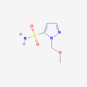 molecular formula C5H9N3O3S B13276502 1-(Methoxymethyl)-1H-pyrazole-5-sulfonamide 