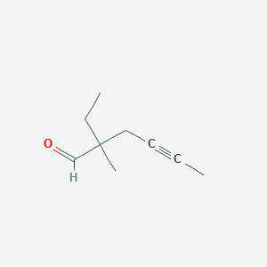 2-Ethyl-2-methylhex-4-ynal