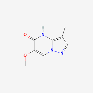 molecular formula C8H9N3O2 B13276605 6-Methoxy-3-methyl-4H,5H-pyrazolo[1,5-a]pyrimidin-5-one 