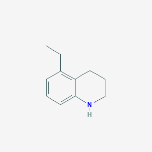 molecular formula C11H15N B13276606 5-Ethyl-1,2,3,4-tetrahydroquinoline 