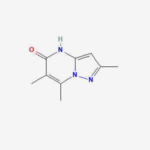 molecular formula C9H11N3O B13276614 2,6,7-Trimethyl-4H,5H-pyrazolo[1,5-a]pyrimidin-5-one 