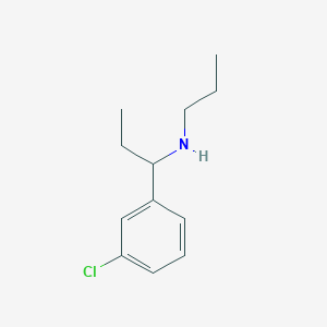 [1-(3-Chlorophenyl)propyl](propyl)amine