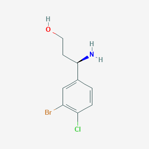 (3R)-3-Amino-3-(3-bromo-4-chlorophenyl)propan-1-OL